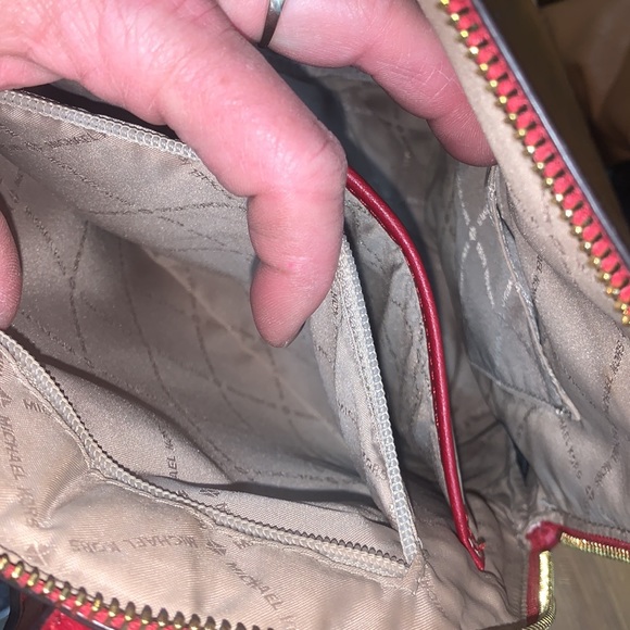 Michael Kors Backpack π in beautiful dark red w/ gold hardware - Picture 6 of 13